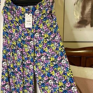 Zara floral long pants